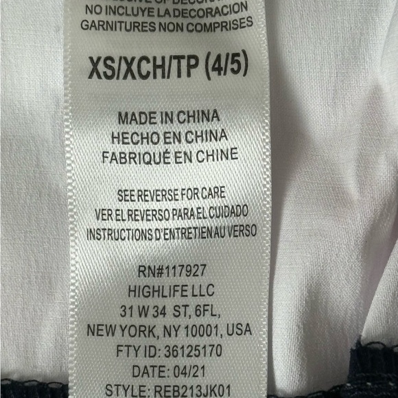 Reebok Colorblock Windbreaker Jacket Kids Size XS (4/5) – Red Navy White - Picture 6 of 6